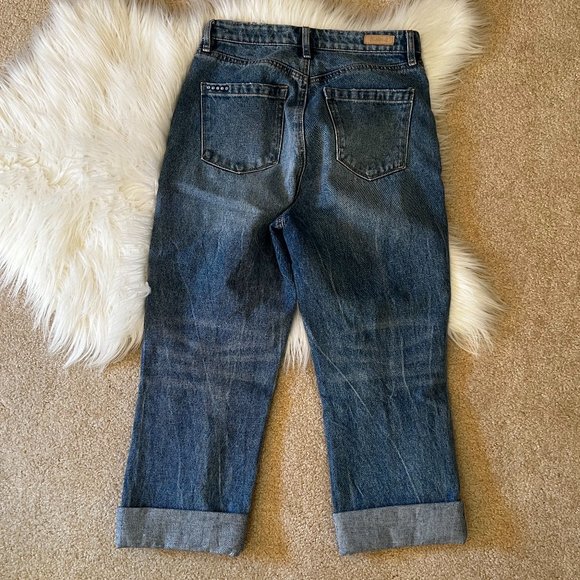 BLANK NYC The Baxter Overlap Ribcage Straight Leg Jeans 27 - Picture 9 of 14